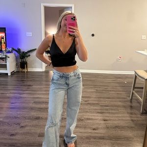 Old Navy Jeans Mid Rise Wide Leg